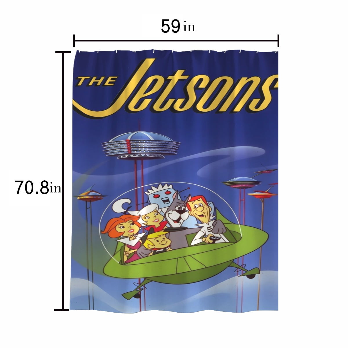 The Jetsons-theme Bathroom Shower Curtain Home Decor,Bath Curtains