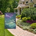 thumbnail image 2 of Yayeee Garden Flag 28" x 40" Double Sided Outdoor Yard Lawn Holiday Decorations, Moonlight Forest, 2 of 6