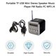 thumbnail image 2 of Altavoz estéreo retro inalámbrico Altavoz Bluetooth con pantalla digital LED Radio FM portátil para teléfonos móviles Tabletas Computadoras portátiles, 2 of 10