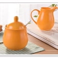thumbnail image 3 of Haifle Cream And Sugar Sets, Sugar And Creamer Set With Lids, Milk And Sugar Serving Set, Creamer Container, Sugar Bowl Set，Decoration For Kitchen-Orange-Milk Jug, 3 of 3