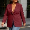thumbnail image 5 of Admvng Blazer Jacket for Women Plus Size Long Sleeve Pocket Lightweight Office Business Work Suit Coat, 5 of 6
