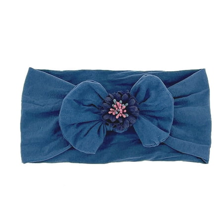 

Qufokar Hair Tie Fluffy Bibs Bows Toddler Baby Boys Girls Stretch Floral Bow Hairband Headwear 3 Years