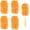 4 Pack (Orange), variant on Duster Pads Compatible with Hand Duster, 360 Duster Refill, Dusters Heavy Duty Refills, Microfiber Dusters Refills for Cleaning, Office, Ceiling Fan, 2 Pack (Handle is Not Included)