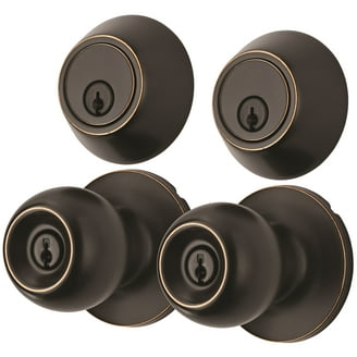 Free Shipping! Hyper Tough Keyed Entry Doorknob and Deadbolt Combo