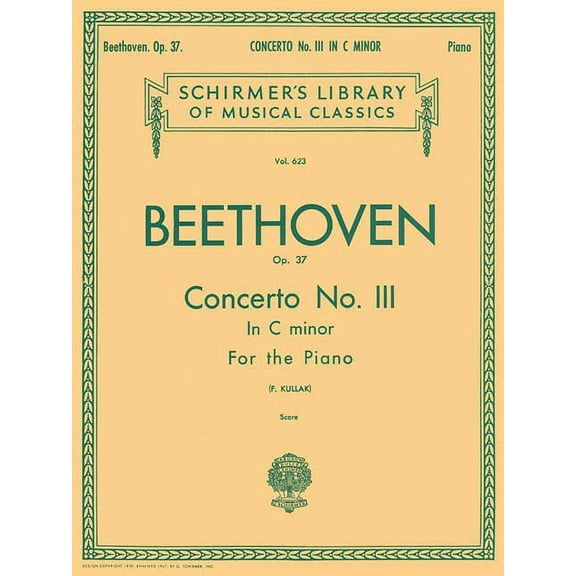 Schirmer's Library of Musical Classics: Concerto No. 3 in C Minor, Op. 37 (2-Piano Score): Schirmer Library of Classics Volume 623 National Federation of Music Clubs 2014-2016 Piano Duet (Paperback)