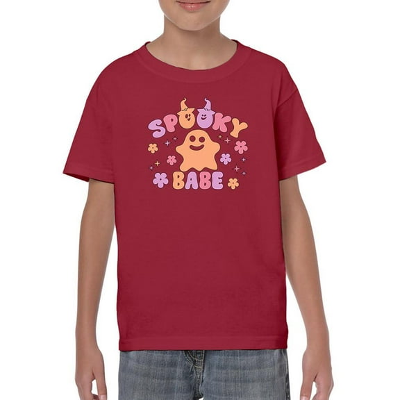 Spooky Babe Retro Style T-Shirt Juniors -Image by Shutterstock, Large
