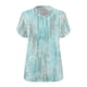 thumbnail image 4 of Karight Plus Size Women Tunic Tops Short Sleeve Tshirts Floral Printed V Neck T Shirt Plus Size Vacation Beach Blouse, 4 of 4