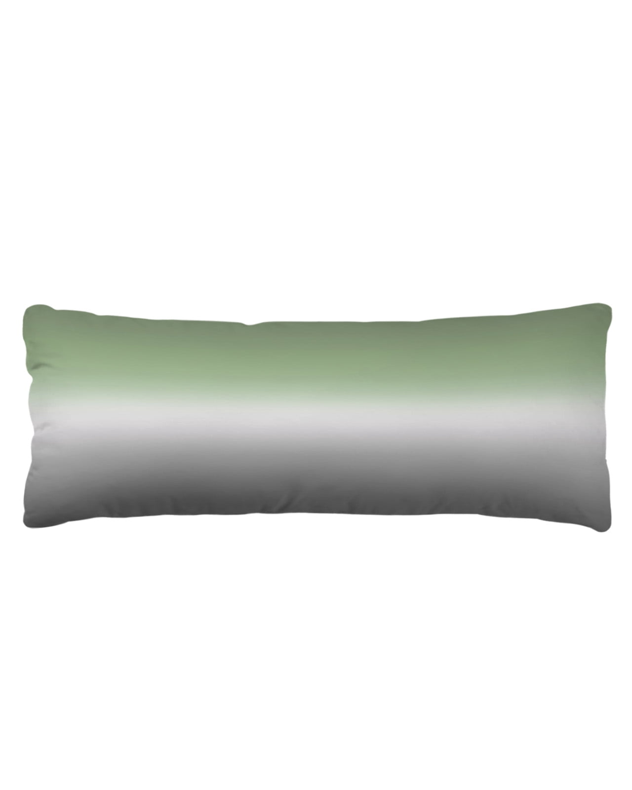 Sage Green Grey Ombre Throw Pillow Covers, Modern Ombre Abstract Art Soft Breathable Pillow Cases with Invisible Zipper for Sleeping, Long Body Pillowcases for Couch Bed Sofa Chair 20x54 Inches