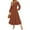 Brown, variant on Cyber**Monday ChaoHeng Fall Dresses for Women Women's Elegant Casual Long Sleeve Round Neck Shift Dress