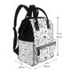 thumbnail image 2 of Fotbe Cute Cat Mochila Maternidad - Lona de Sarga Impermeable, Mochila de Pañales de Gran Capacidad con Múltiples Bolsillos y Correas Ajustables, 2 of 6