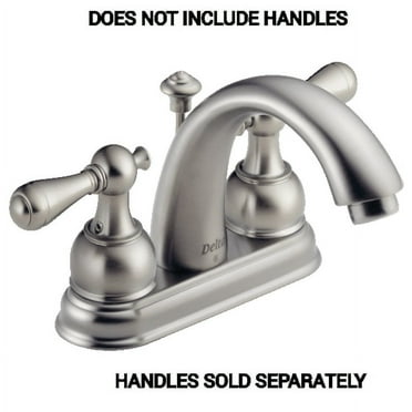 Delta 2583-SSLHP Two-Handle Lavatory Faucet Stainless Steel (Less Handles)