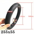 thumbnail image 2 of High Quality Inner Tube Tire Tires Outer Tire Rubber 255*55 95G/360G/455G Bike Accessories Black Folding Bicycle Inner Tues Fangkenuo, 2 of 9