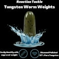 thumbnail image 4 of Reaction Tackle Tungsten Bullet Fishing Weights / Worm Sinkers for Bass Fishing - 3/16 Green Pumpkin, 4 of 7