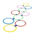 thumbnail image 2 of Yinanstore 10 Pieces Hopscotch Rings Playground Toys Agility Training Rings for Obstacle Course Playground Boys Girls Children Preschool 38cm, 2 of 8