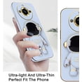 thumbnail image 3 of Compatible with Realme 11 Pro Plus Case for Women Men, Ultra Soft Realme 11 Pro Plus Phone Case with Stand Silicone TPU Plating Cute Astronaut Pattern Cases Cover (Blue), 3 of 13
