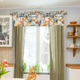 thumbnail image 3 of Yayeee Kitchen Valance Rod Pocket 54" x 18" Living Room Window Curtain, Whimsical Leaves, 3 of 6