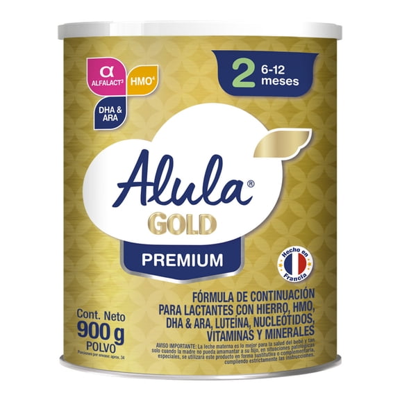 Fórmula de continuación Alula Gold 2 Premium 900 gramos