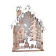 thumbnail image 2 of Puntoco Manualidades navideñas de madera Casas de madera Cabañas Iluminación Decoraciones Árboles de Navidad Decoraciones para ventanas Herramientas para crear fiestas cálidas y románticas, 2 of 6