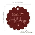 thumbnail image 6 of Inkdotpot 50 Pack Happy Holiday Favor Paper Tags Craft Real Rose Gold Foil Hang Tags, 6 of 7