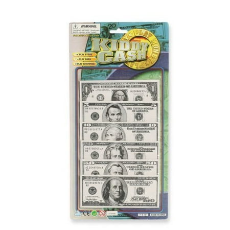 2 Pack Play Money - Kiddy Cash Pretend Play Set