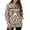 P25 Beige, variant on Womens Pet Pouch Hoodies Zip Up Long Sleeve Leopard Print Hooded Sweatshirt For Women Autumn Winter Fashion Cat Hoodie With Pouch Size M