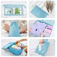 thumbnail image 7 of Packing Cubes for Travel, 8Pcs Travel Cubes Set Foldable Waterproof Suitcase Organizer Luggage Storage Bag, Blue, 7 of 7