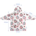 thumbnail image 7 of White Cow Milk Strawberry Pattern Blanket Hoodies for Kids 6-13YR Oversize Wearable Blanket Hoodies for Boys Girls Teens, 7 of 7