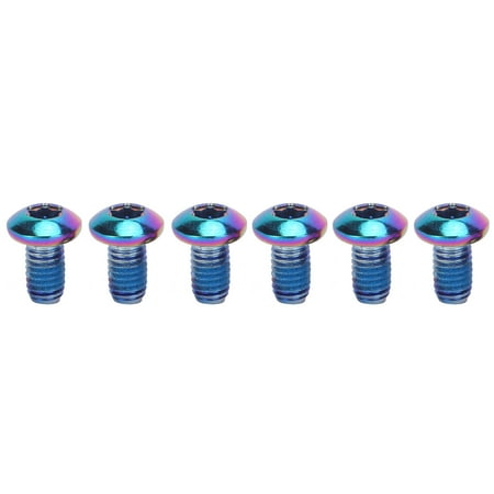 

2024 M5x10mm Mountain Bike Brake Disc Titanium Steel Screw Bicycle Universal T25 Head BoltsColorful