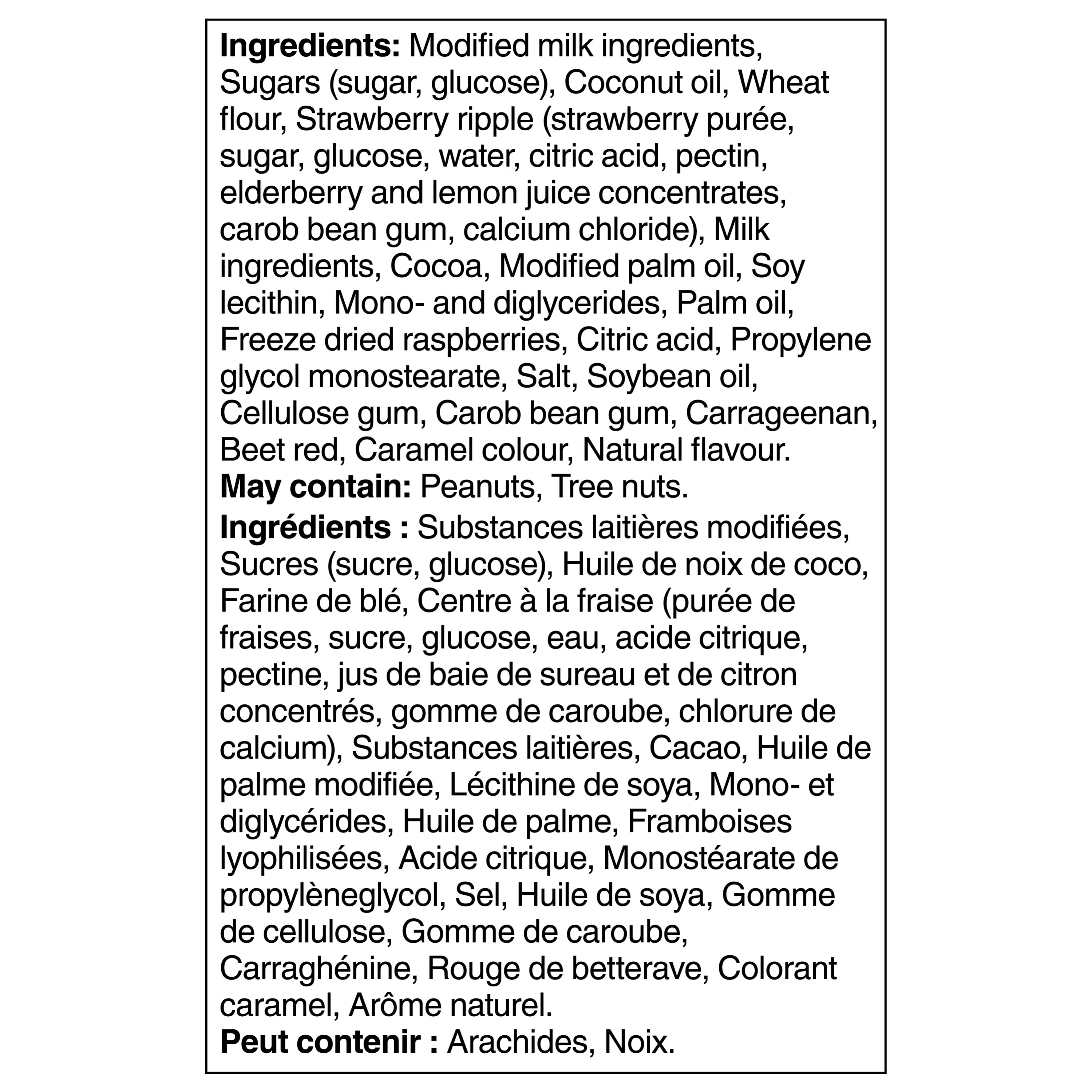 Drumstick Berry Bliss, Crispy Wafer Cone Filled With Strawberry Ripple Frozen Dessert, White Chocolatey Coating With Raspberry Pieces And Chocolatey Nugget, Colours From Natural Sources, 0.5 L