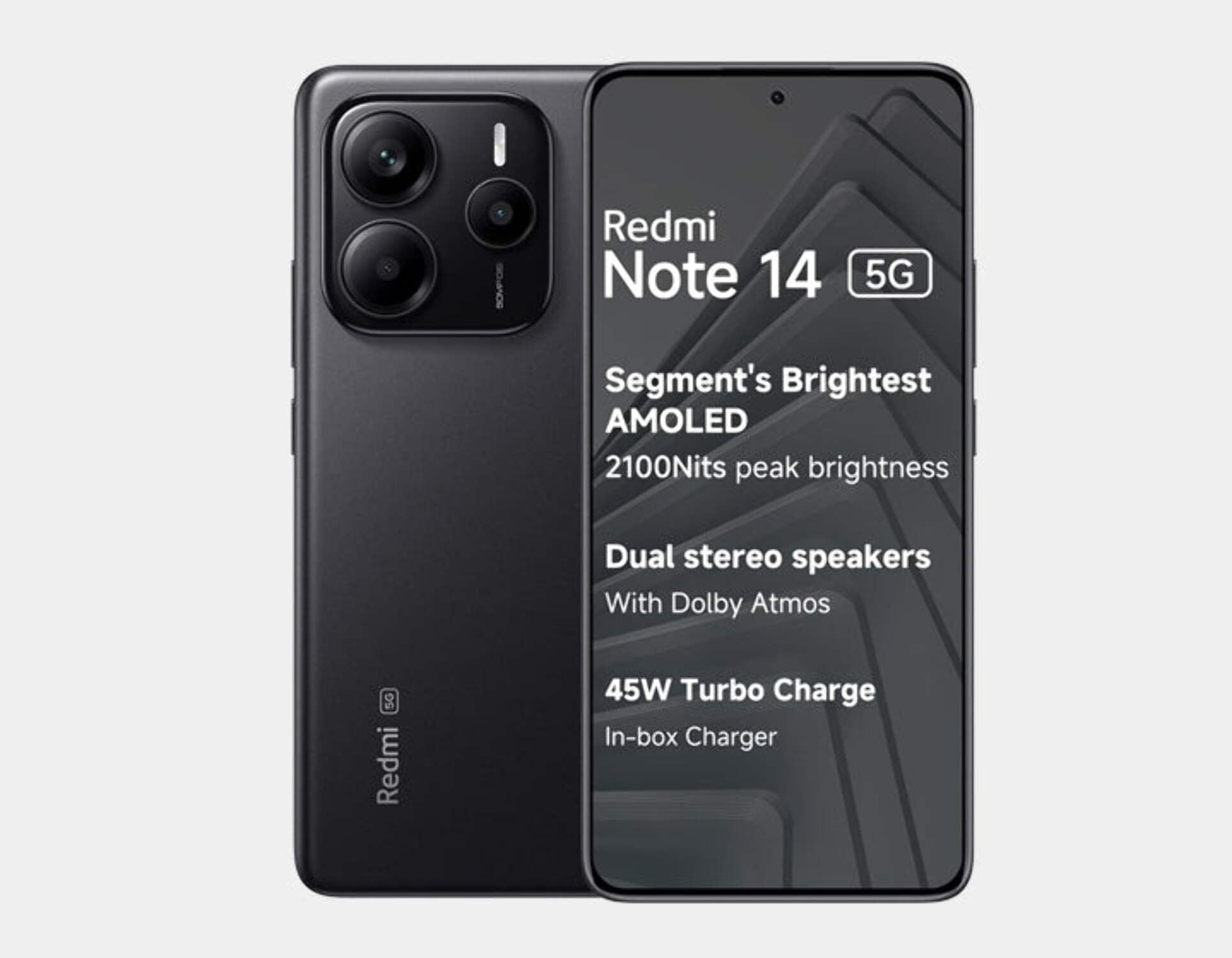 Xiaomi Redmi Note 14 5G 256GB ROM 8GB RAM Dual Sim GSM Unlocked - Midnight Black