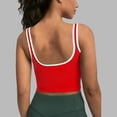 thumbnail image 5 of Cropped Tank Tops for Women High Impact Push Up Racerback Sleeveless Contrast Binding Workout Yoga Gym Tanks, 5 of 7