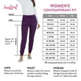 thumbnail image 4 of Heartsoul Break On Through Women Scrubs Pant, Low Rise Jogger, HS030T, S Tall, Eggplant, 4 of 7