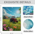 thumbnail image 3 of Diamond Art Kits for Adults - 5d Red Tractor Sunlit Field Diamond Painting for Adults, Diamond Art for Adults Beginners, Diamond Painting Kits for Adults for Home Wall Decor, 3 of 7
