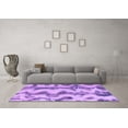 thumbnail image 3 of Ahgly Company Indoor Square Abstract Purple Modern Area Rugs, 8' Square, 3 of 4