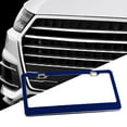 thumbnail image 2 of S SERENABLE Rhinestones Bling Plate Frames Chrome Metal Multicolor Luxury Holder Fit Blue, 2 of 7