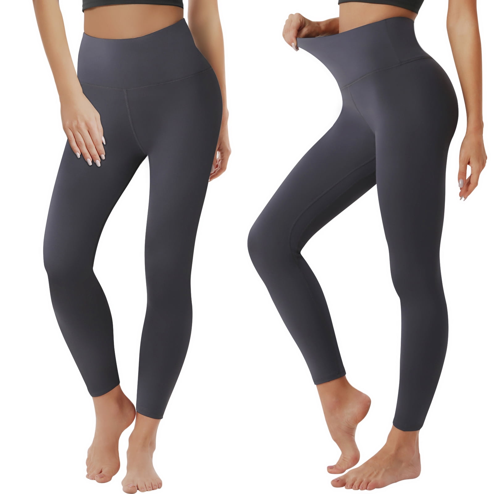 Women's Yoga Pants - LETSFIT ES3 Leggings, High Waist Tummy Control Non  See-Through Workout Pants 