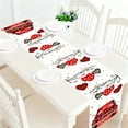thumbnail image 4 of Valentine's Day Table Runner and Placemats- Heart, 1Pcs Watercolor Heart Arrow Love Table Runner for Valentines Table Decorations Dinner Party Supplies, 4 of 6