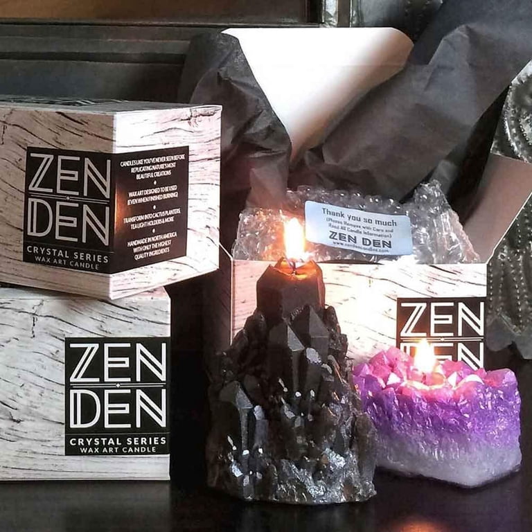 Zen Den Crystal Series - Abundance Quartz Shaped- Unscented Wax