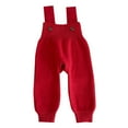 thumbnail image 1 of MIASHUI Girls Sweatpants Baby Knit Jumpsuit Overalls Solid Color Romper Pants,Red,0-3 Months, 1 of 4