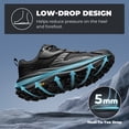 thumbnail image 3 of NORTIV 8 Men's Wide Toe Box Hiking Shoes Low Drop Waterproof Hiking Shoes for Walking Outdoor Trekking Camping Climbing Daily Fashion Sneakers, 3 of 8