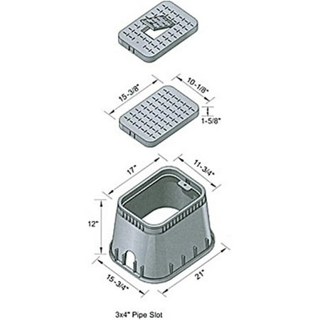Meter Box,12x17" W/Reader Covr