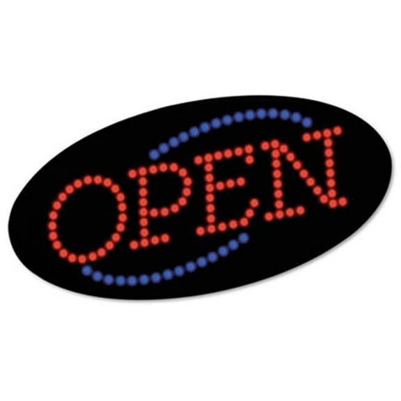 COSCO  LED ''OPEN'' Sign- 10 1/2: x 20 1/8''- Red & Blue Graphics