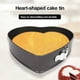 thumbnail image 3 of JiKaiX Hjärtsformad Springform Bakform Livsmedelsgodkänd BPA-fri Värmebeständig Återanvändbar Mikrovågssäker Non-Stick Cheesecakeform, 3 of 5