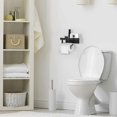 thumbnail image 2 of Holder With Shelf, Paper Holder Adhesive For Bathroom Washroom Kitchen, 2 of 5