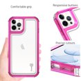 thumbnail image 4 of CoverON For Apple iPhone 13 pro Phone Case, Military Grade Heavy Duty Full Body 3-Layer Shockproof Clear Cover, Pink, 4 of 8