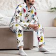 thumbnail image 5 of Mens Pajamas Set, French Bulldog Coffee Cup Button Down Long Sleeve Loungewear Sleepwear Pjs sets for Men, 5 of 5