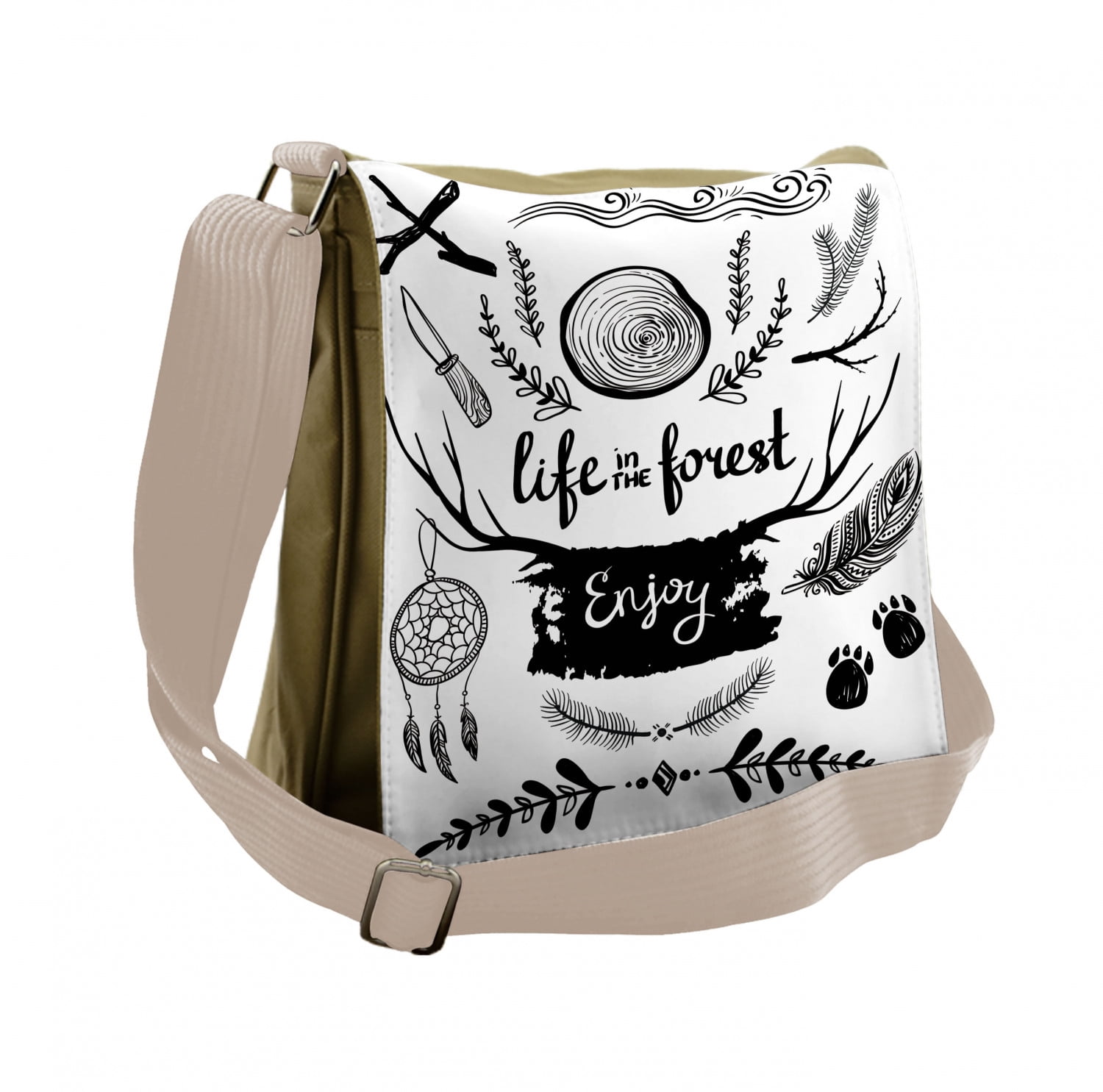 antler cross body bag