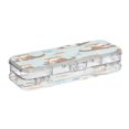 thumbnail image 2 of Plastic Pencil Box Large Capacity Pencil Boxes Clear Boxes with Snap-Tight Lid Stylish Office Supplies Storage Organizer Box Cute Otters in Various Poses, 2 of 7