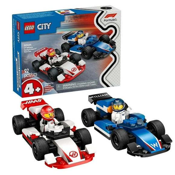 Set LEGO City F1 Williams Racing & Autos de Carrera Haas F1 60464