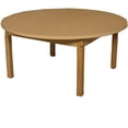 thumbnail image 2 of 42" round high pressure laminate table with hardwood legs- 18", 2 of 4